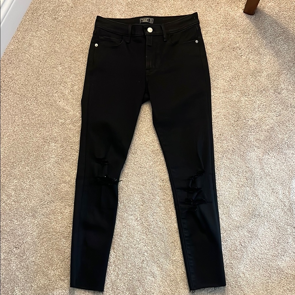 Women's Abercrombie Black Jeans 27 short
